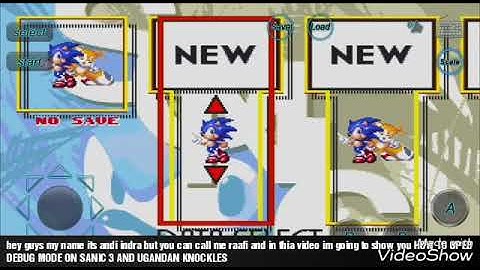 How to turn on debug mode on sonic 3 & knuckles android