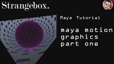 Maya and motion graphics elements Part 1
