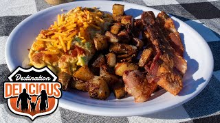 Omelette with Crispy Breakfast Potatoes | Blackstone Griddle