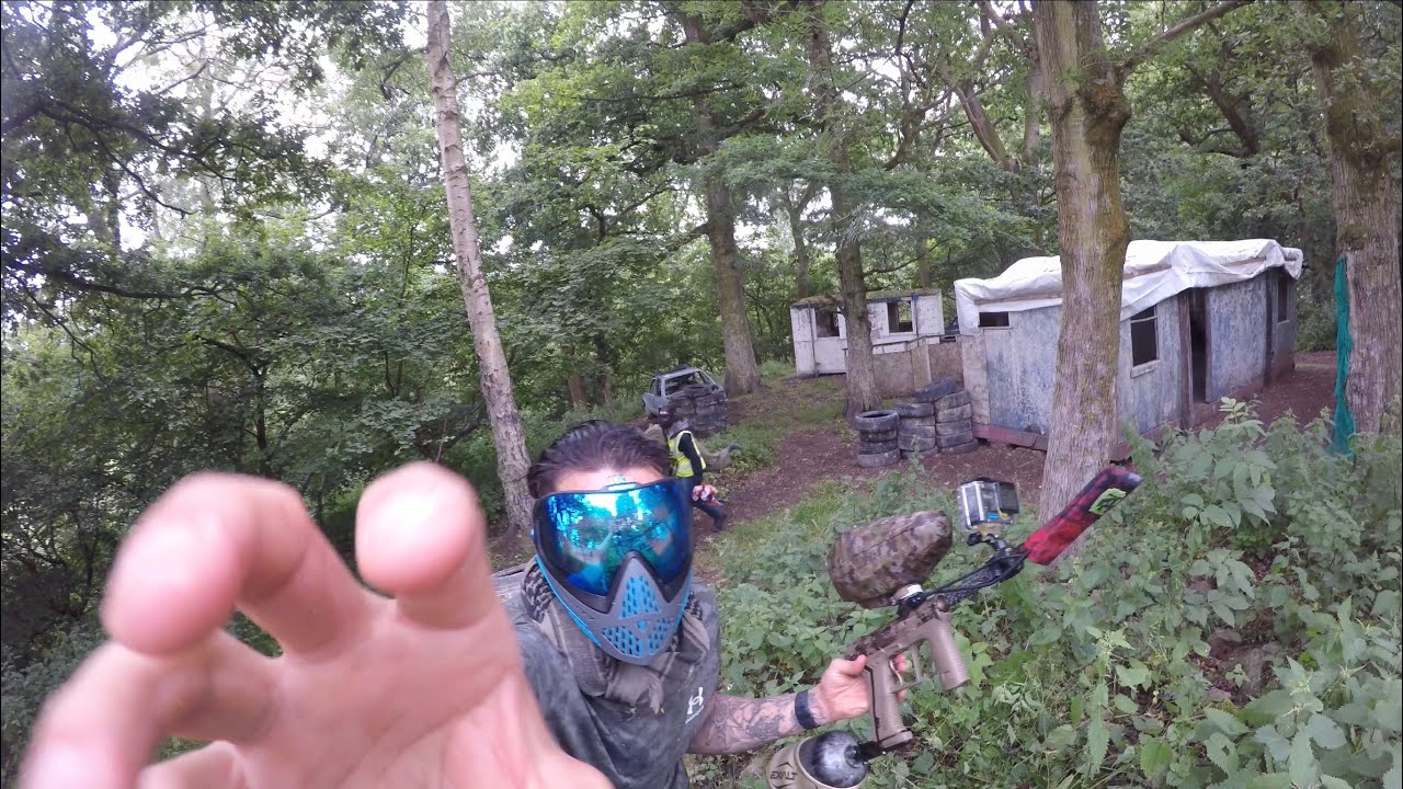 Paint balling at Forest Of Dean Paintball for Fathers Day. using my