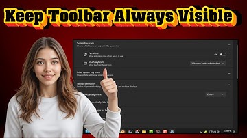 Hoe u de taakbalk altijd zichtbaar houdt in Windows 11 | Mis nooit meer uw taakbalk (2025)