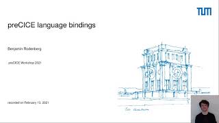 preCICE language bindings (Benjamin Rodenberg, preCICE Workshop 2021)