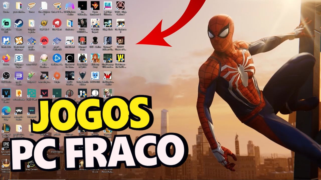 BAIXEI OS MELHORES Jogos para PC FRACO no meu PC - JOGOS LEVES PARA PC  FRACO 