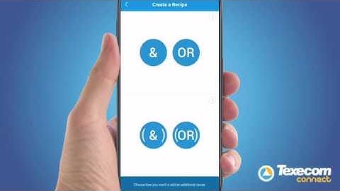 Texecom Connect App - Recipe to start camera recording when a PIR is activated