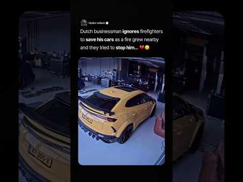 Dutch Entrepreneur Oscar Gräper Risks It All, Drives 15 Supercars Out of Burning Showroom 🔥