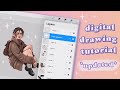 My current digital drawing process  tutorial from start to finish