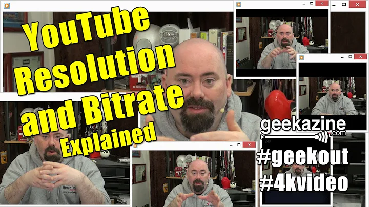 Video Resolution and Bitrate for Youtube Explained - Geekazine's first 4K video