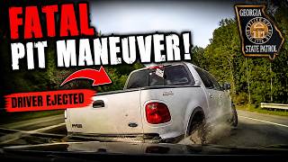 GSP Conducts Fatal PIT Maneuver On Fleeing F-150 Driver Gets Ejected