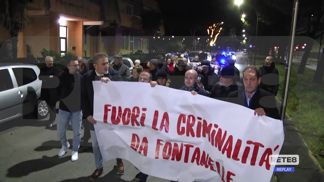 Pescara - A Fontanelle una fiaccolata per la sicurezza