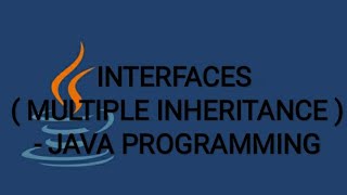 INTERFACES ( MULTIPLE INHERITANCE ) - JAVA PROGRAMMING javavideos 29