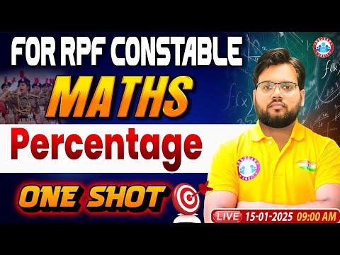 RPF Constable 2024 Classes | Percentage | RPF Constable Maths Class | Maths by Aakash Sir