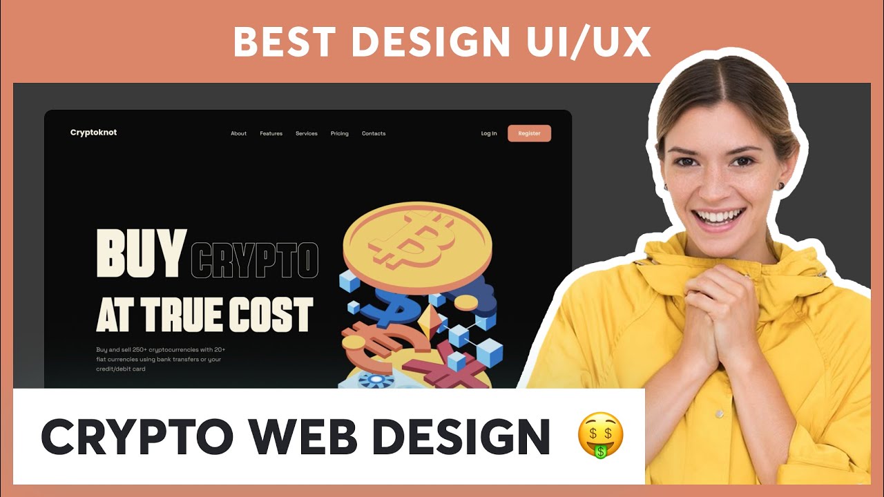 CRYPTOCURRENCY HOME PAGE DESIGN - UI/UX Animations