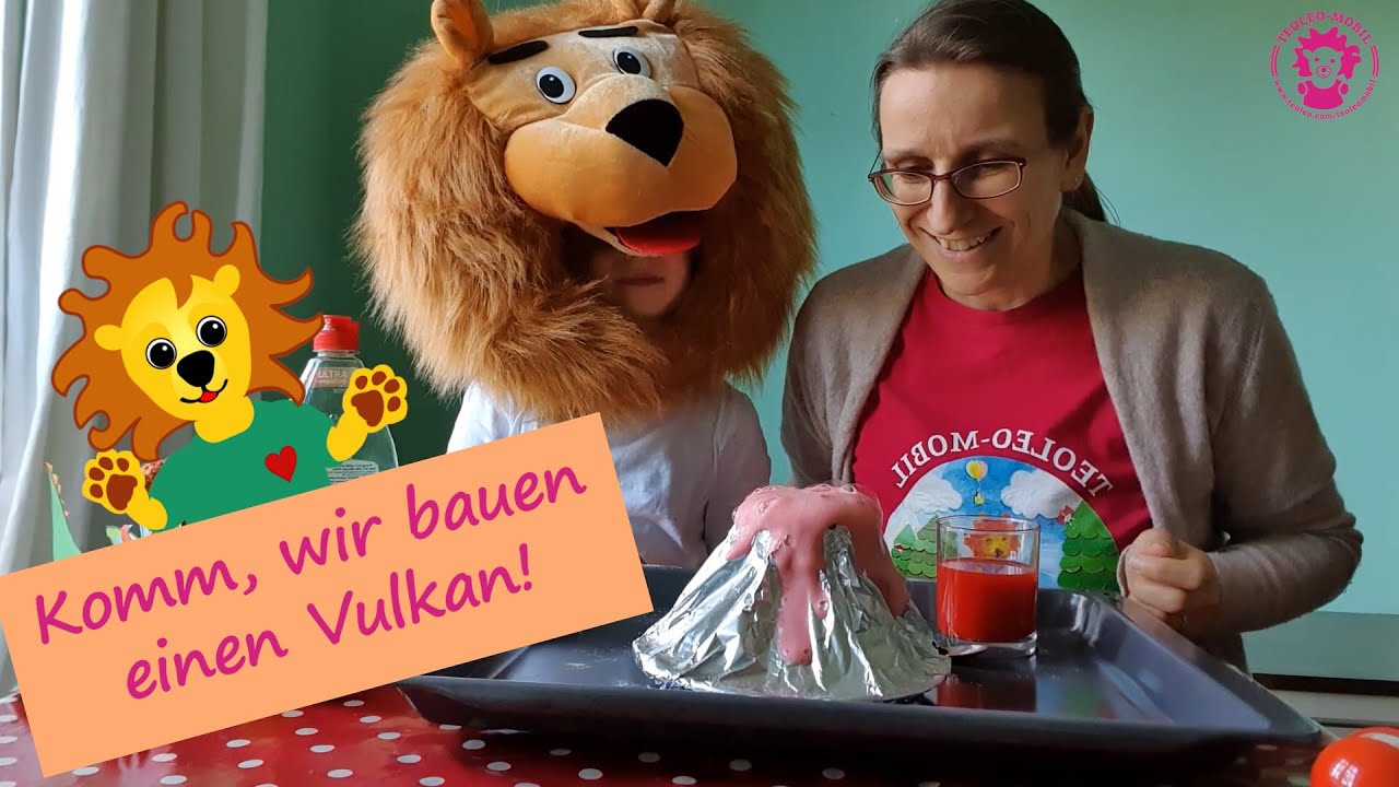 EXPERIMENT für Kinder: Backpulver-Vulkan und warum er ausbricht - YouTube