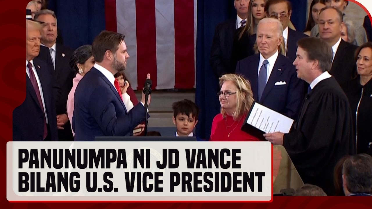 JD Vance sworn in as Vice President of the United States - YouTube