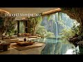 Tranquil Morning Jazz In Forest Living Room | Natural Light & Calm Ambience For Focus & Clarity