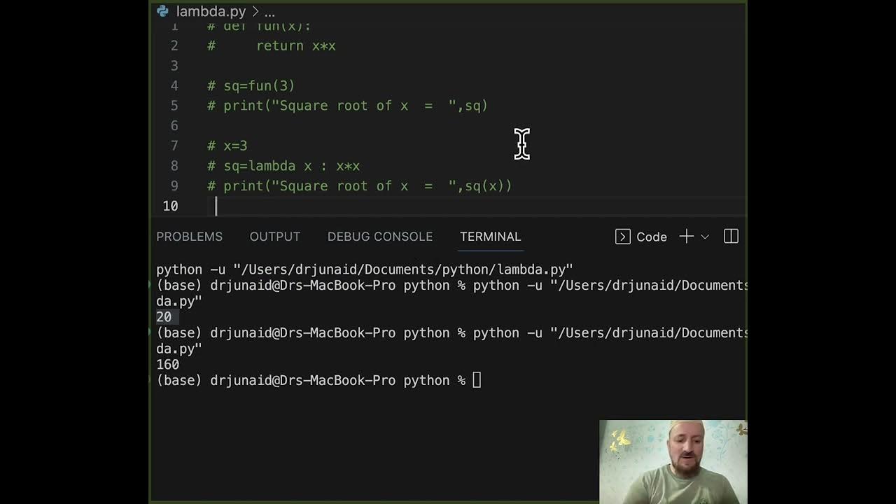 Lambda function in python YouTube