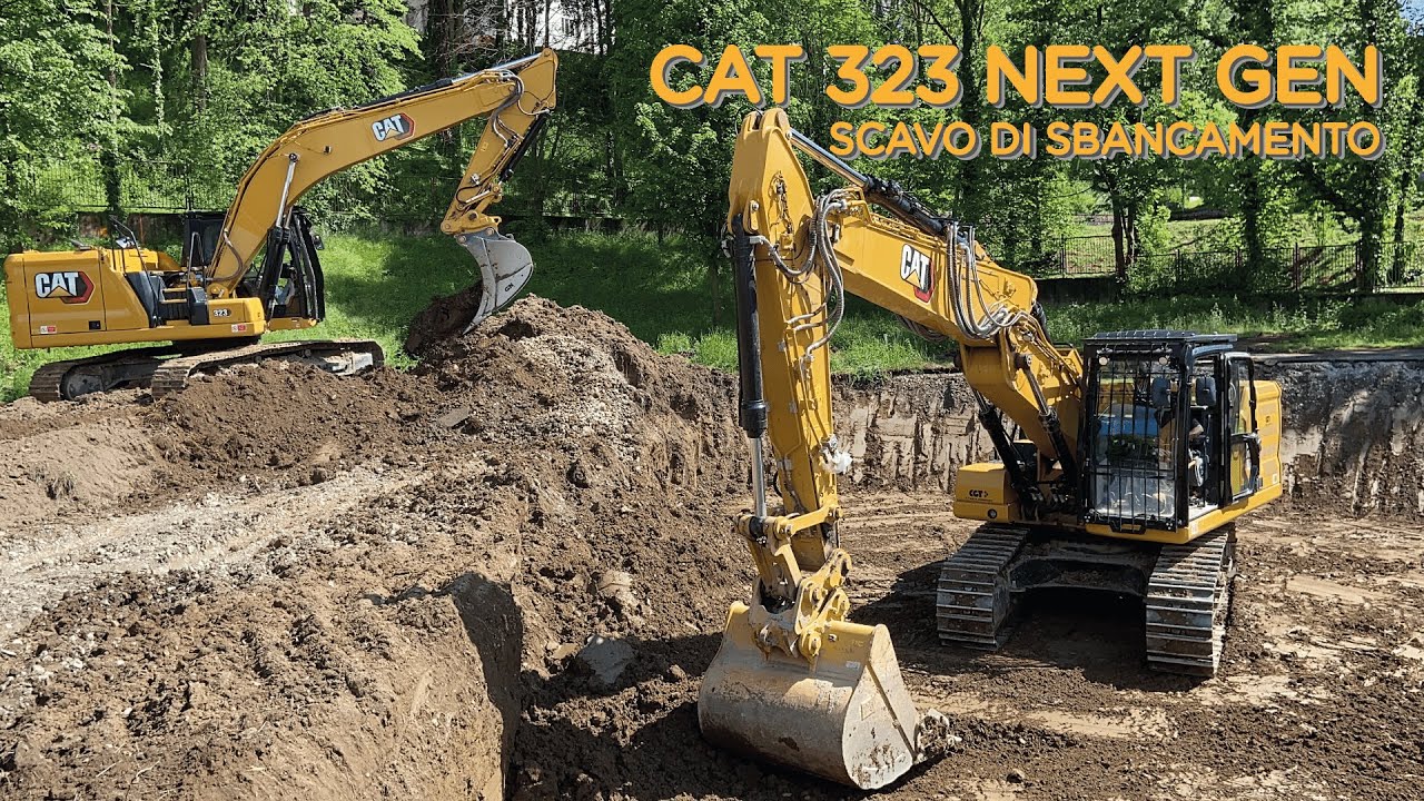 CATERPILLAR 323 NEXT GEN - SCAVO DI SBANCAMENTO - 4K #caterpillar #cat #excavator