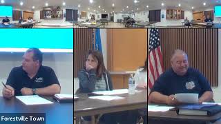 Forestville WI May 19, 2026, Monthly Town Board Meeting Video Recording