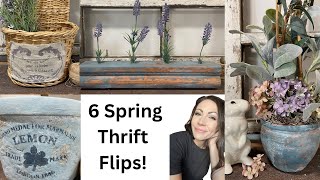 NEW 2023 Thrift Flips For Profit | 6 Spring Thrift Flips | Farmhouse Decor | Chippy Paint Technique