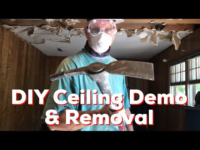 Ceiling Heat Removal / Demo / Clean-Up - How to - DIY - YouTube