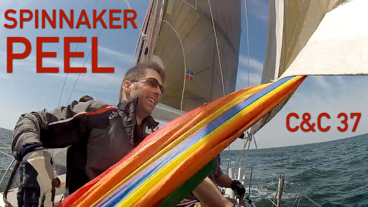 Spinnaker Peel - C&C 37 WAVELENGTH - Opening Day