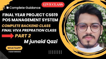 POS Management System Python Flask | CS619 Final Year Project|  Live Viva Preparation Backend Part 2