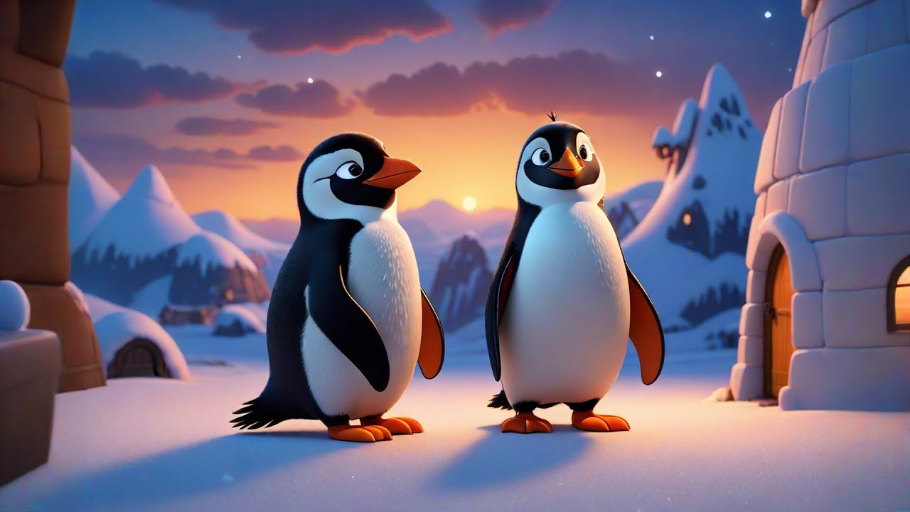 Little Penguins Marching on Ice | Fun Kids Song | Playful Nursery Rhyme ...