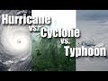 Hurricane vs Cyclone vs Typhoon
