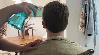 ASMR | real person haircut✂️