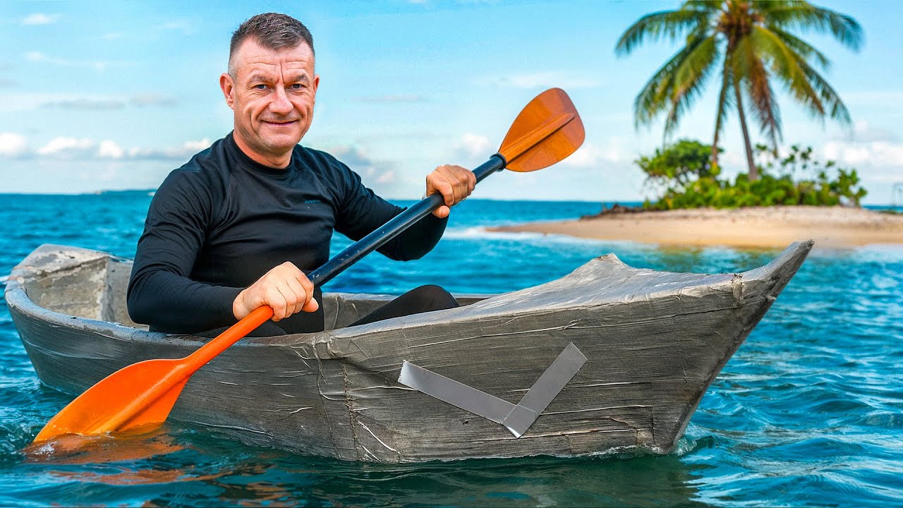 Popłynąłem na BEZLUDNĄ WYSPĘ kajakiem z SZAREJ TAŚMY!