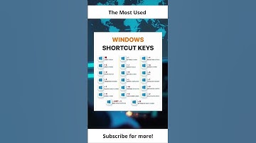 The Most Used Windows Shortcut Keys #facts #shorts #windows #subscribe #technology #chatgpt