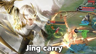 Jing Turn On God Mode - Carry Game | Honor Of Kings