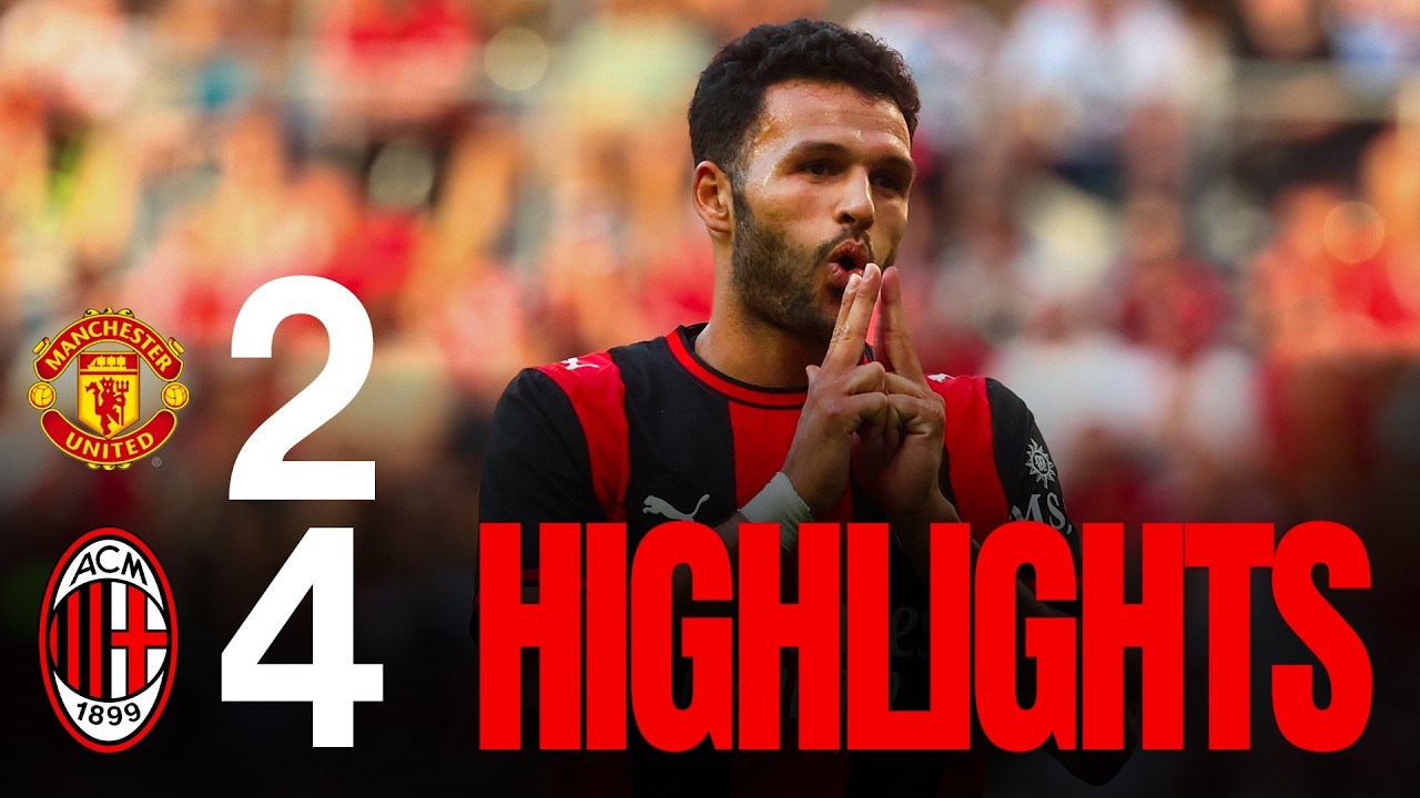 Manchester United 2-4 Milan | Primo gol di Gonçalo Ramos nella vittoria di Breslavia | Highlights