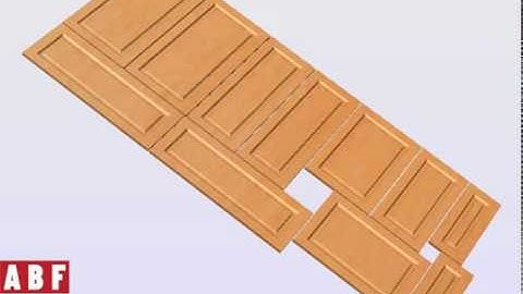 Huỳnh cửa CNC pano Cabinet Door Panel SketchUp