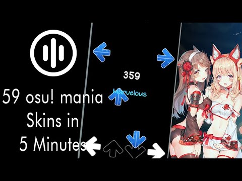 59 osu mania skins in 5 minutes