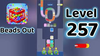 Beads Out Level 257  Walkthrough 🧩✨ | Tricky Bead Puzzle Solution | Go Answer
