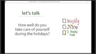 4 Easy Strategies to Conquer the Holidays