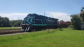Southbound FEC 105 passing NSB yard. 7/17/24