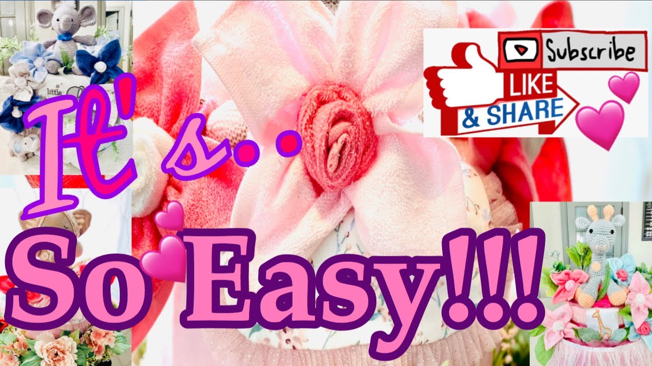 Washcloth Flowers YouTube