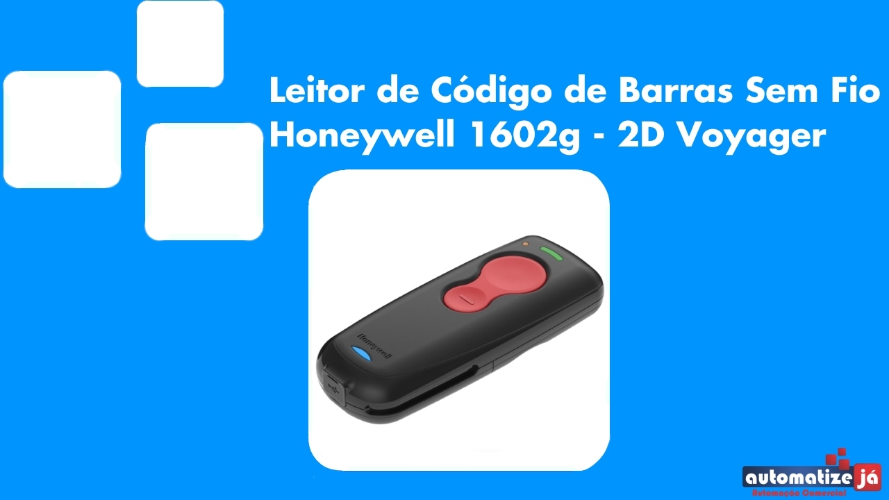 Leitor de Código de Barras Sem Fio Honeywell 1602g - 2D Voyager