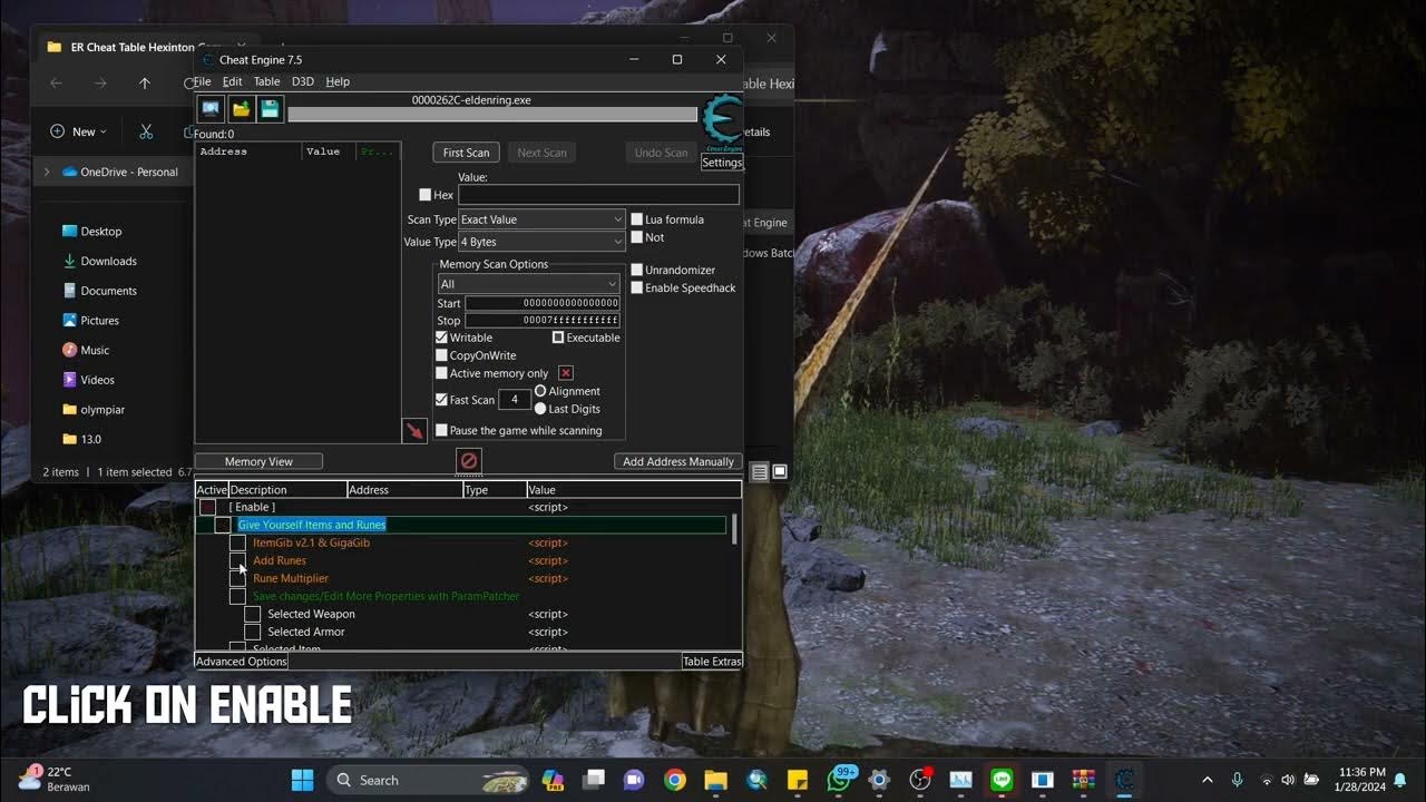 Elden ring cheat table how to get any items or runes youtube
