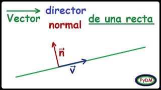 Vector Director y Vector Normal de una recta | Geometría Analítica en el plano Vector Director y Vector Normal de una recta | Geometría Analítica en el plano