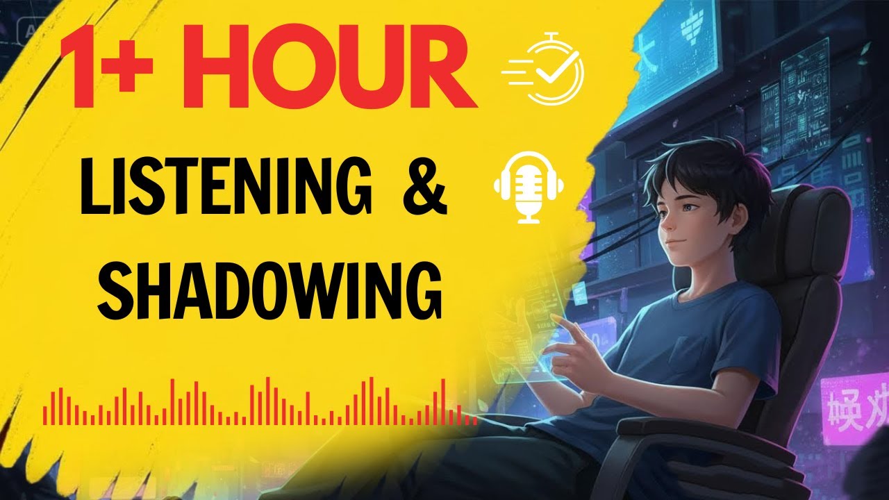 1 Hour Easy English Conversation Practice (A2–B1) | Shadowing for Speaking Fluency