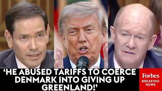 Chris Coons Asks Marco Rubio Point Blank: Are Trump's Threats To 'Seize Territory' Hurting NATO Ties