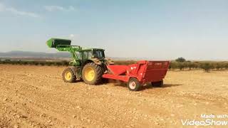 Despedregando en Longares con el 6195M & JYMPA espedregadora