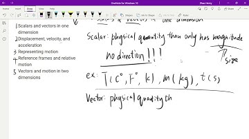 AP Physics 1 U1E1: Scalars and Vectors