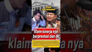 Presiden prabowo ngaku pemerintahan nya selama 2 tahun ini cukup membanggakan dan berprestasi
