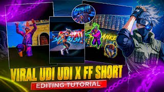 FREE FIRE X UDI UDI✨ Viral Shorts Editing Tutorial | 🔥Trending Edit @AnoopEdix , @Saneex_ff 💯 screenshot 3
