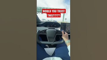 ⚠️ TESLA AUTOPILOT FAILURE ⚠️ BRIDGE CRASH 😫😳 CLOSE CALL 🥵🤬 Would YOU trust it?! #Shorts