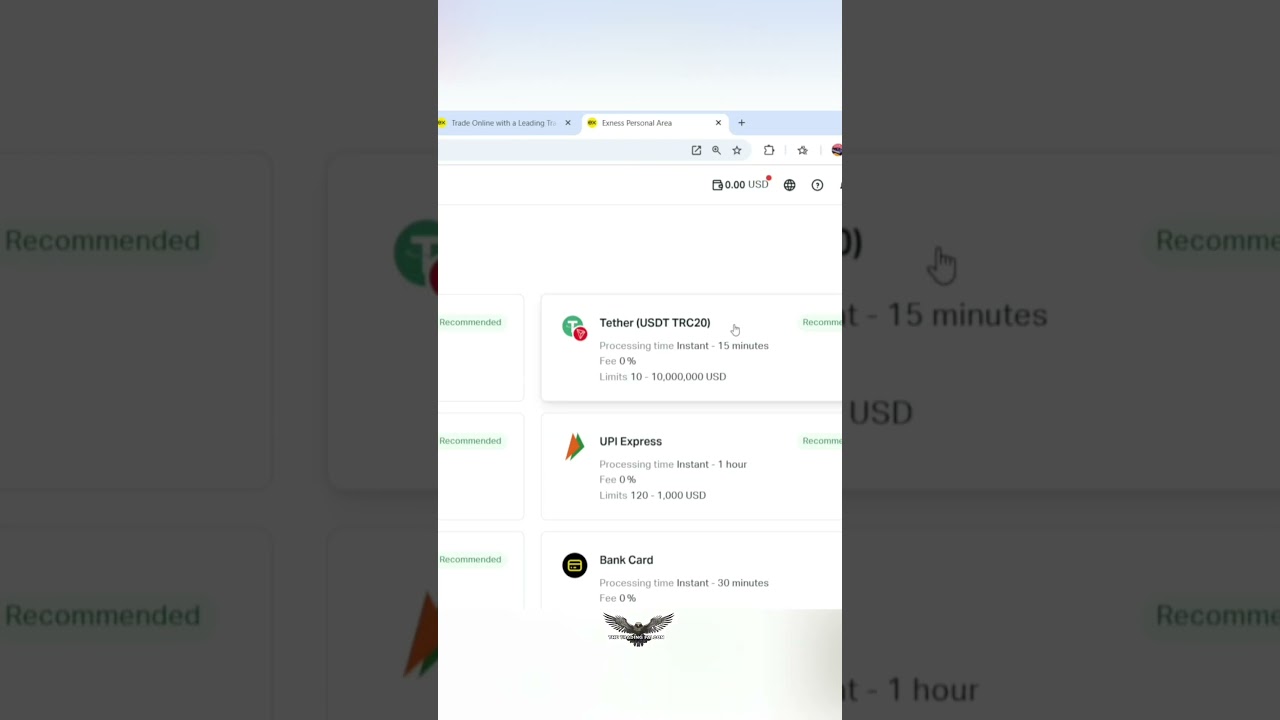 How to easily deposit in Exness 